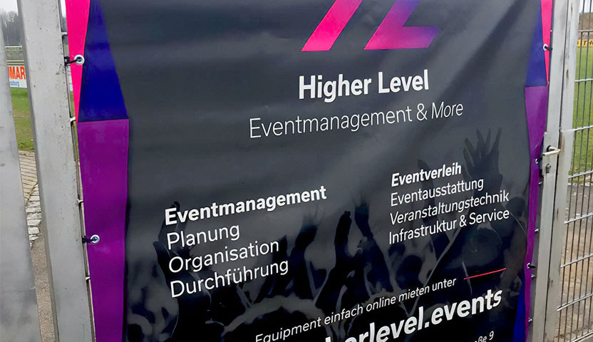 PVC Banner, Mesh Banner und LKW Plane individuell bedruckt