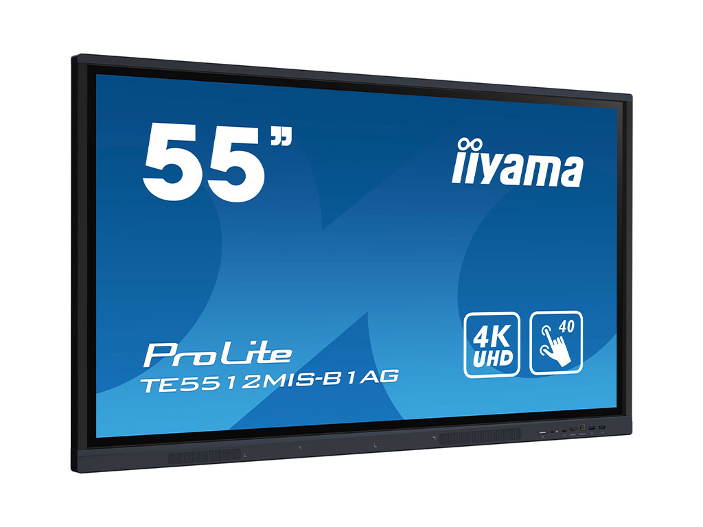 55 Zoll Monitor mit Rollwagen für Messe mieten
